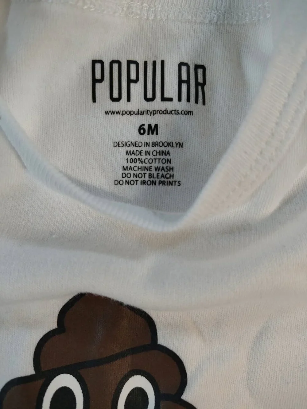 Baby's Unisex White Size 6M 💩 Happens Las Vegas Themed Bodysuit